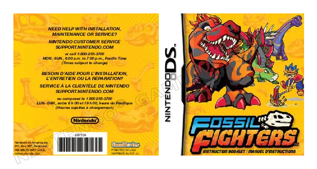 manual for Fossil Fighters - Champions (DSi Enhanced)